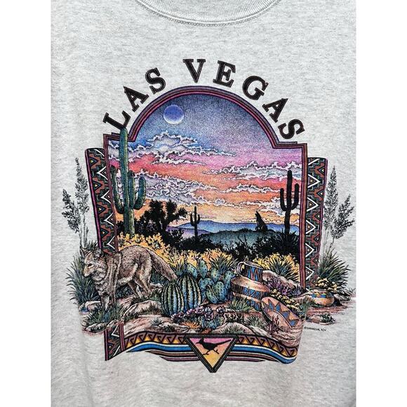 Vintage Fruit of the Loom Men's Las Vegas Crew Neck Sweatshirt Size M - Picture 6 of 6